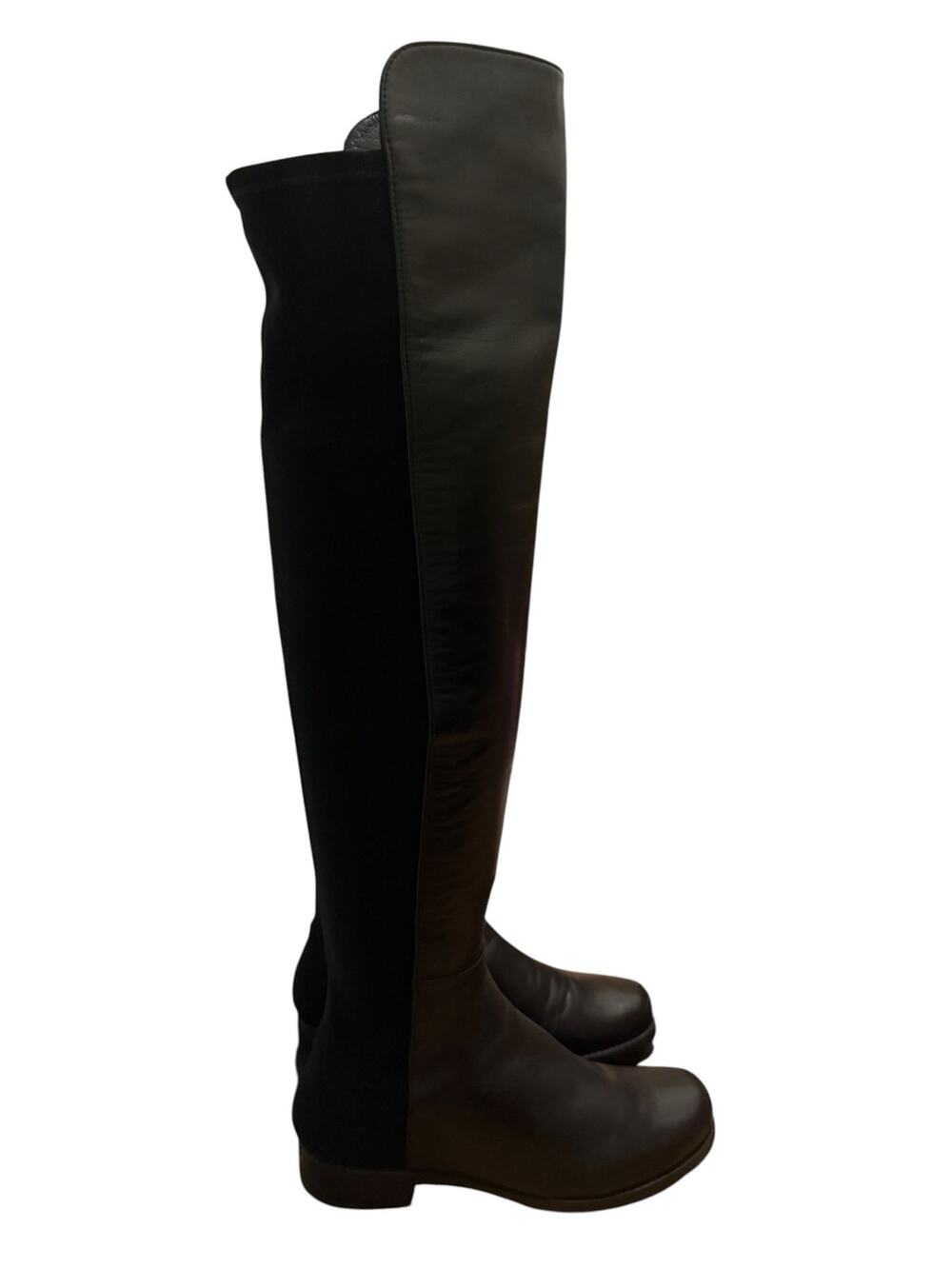 Stuart Weitzman 5050 Over The Knee Boots Black Nappa Leather Size US 8.5